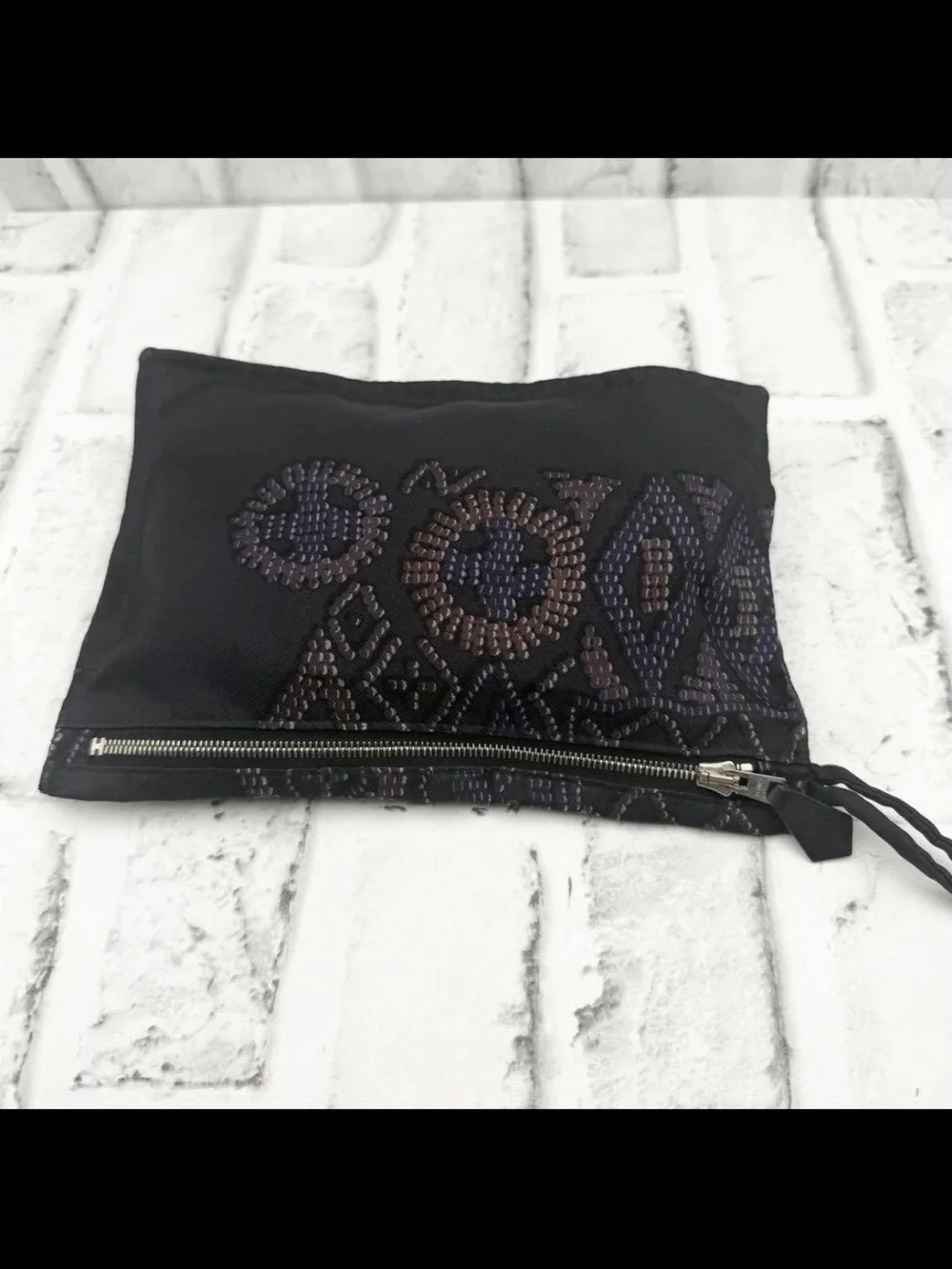 Hermes compact wristlet